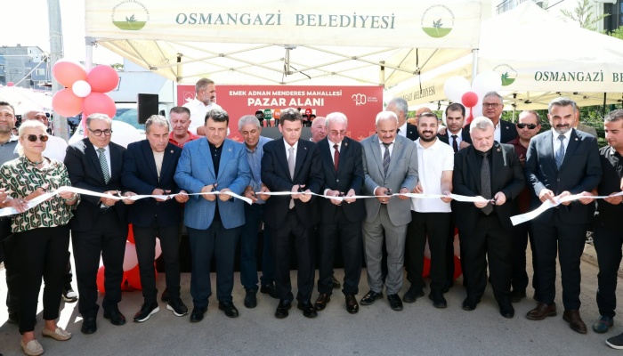 Osmangazi’de Modern Bir Pazar Alanı Daha Hizmete Girdi
