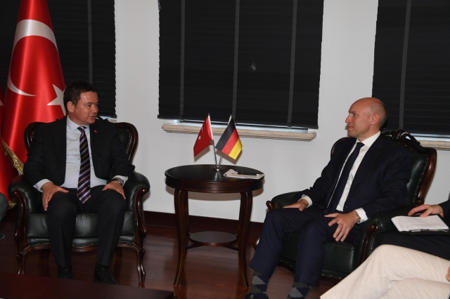 Başkan Aydın, Almanya Hessen Eyaleti Bakanı Pentz’i Ağırladı