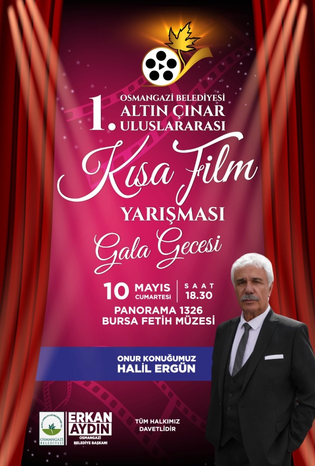 1. Altın Çınar Uluslararası Kısa Film Yarışması’nda Gala Heyecanı