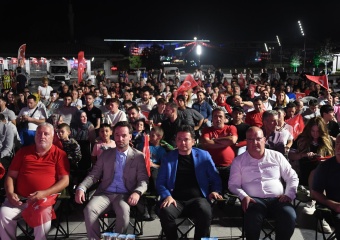 Milli heyecan Osmangazi Meydanı’nda Yaşandı