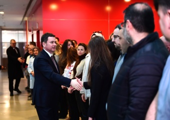 Başkan Erkan Aydın Personeliyle Tek Tek Bayramlaştı