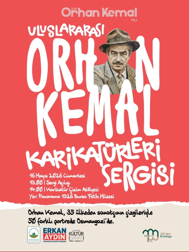 “Uluslararası Orhan Kemal Karikatürleri Sergisi” Sanatseverlerle Buluşuyor