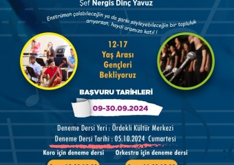 Osmangazi Belediyesi Gençlik Orkestrası ve Korosu Kuruyor