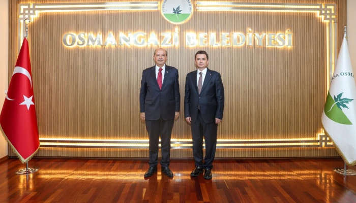 Başkan Erkan Aydın, KKTC 5. Cumhurbaşkanı Ersin Tatar'ı Ağırladı