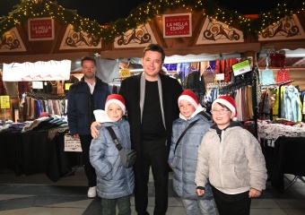 Yeni Yıl Festivali’nde Başkan Erkan Aydın Vatandaşlarla Buluştu