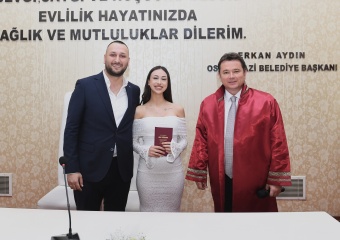 Başkan Aydın, 14 Şubat Sevgililer Günü’nde Nikah Kıydı